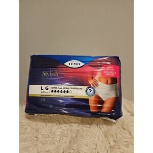Tena Stylish Blanc, Women's, L G, Large, 16 count, Super Plus Heavy Underwear